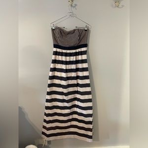 Vineyard Vines Size 6 strapless grey ish blue dress